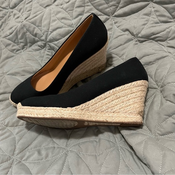 J Crew Canvas espadrille wedges Platform with Jute Size 9 - Picture 7 of 8